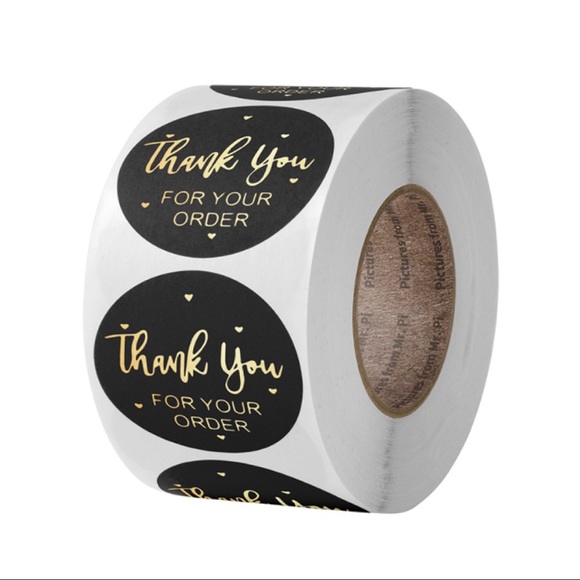 Other - 500ct Thank You For Your Order Stickers